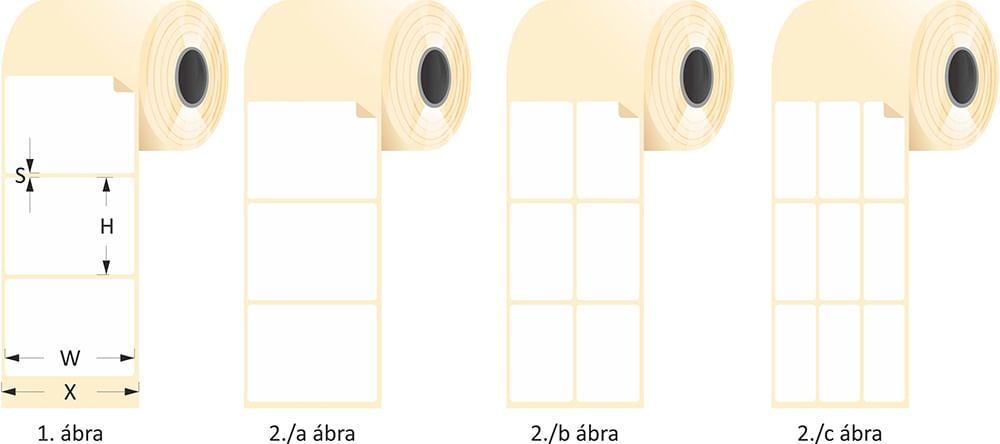 Tekercses öntapadó etikett címke méretei