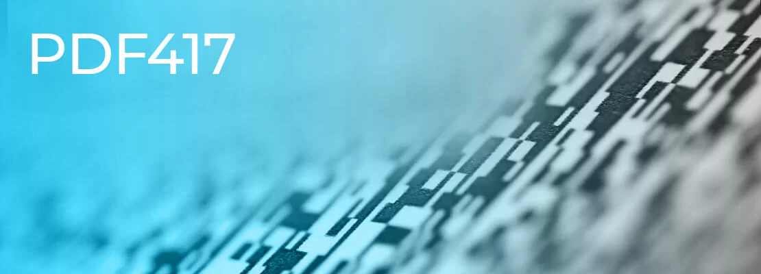 A PDF417 vonalkód jellemzői