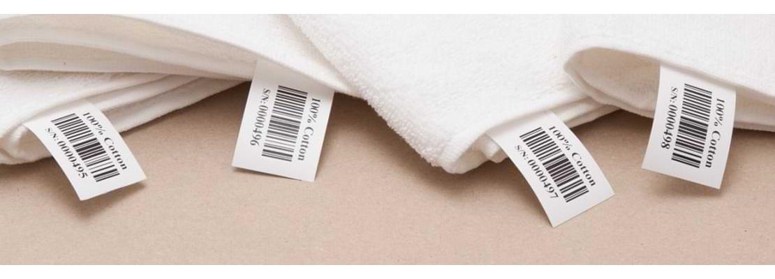 Bevarrható ruha, textil címke