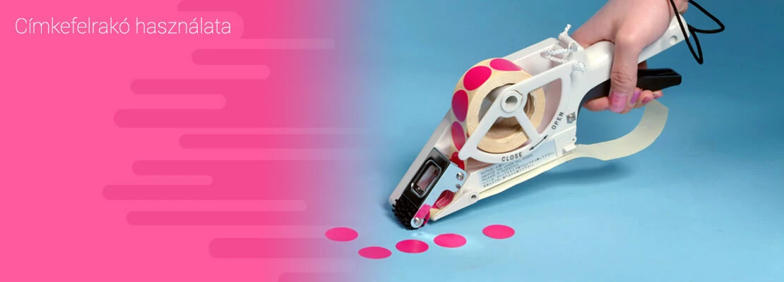 Címkefelrakó használata