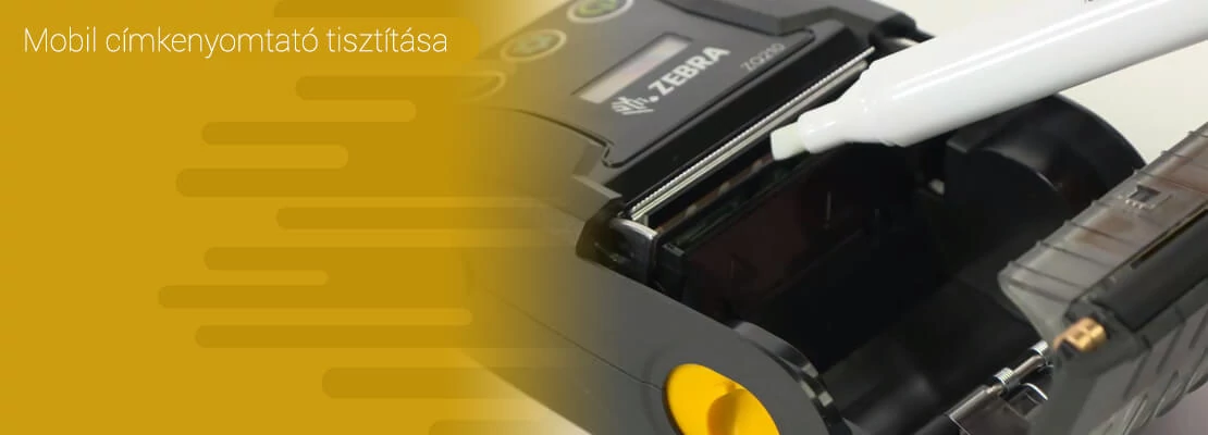 Mobil címkenyomtató tisztítása