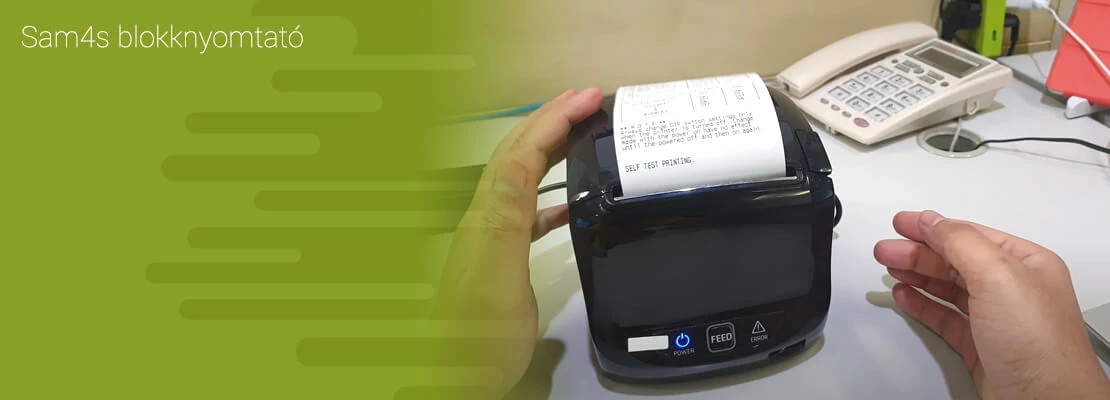 Sam4s blokknyomtató bemutatása