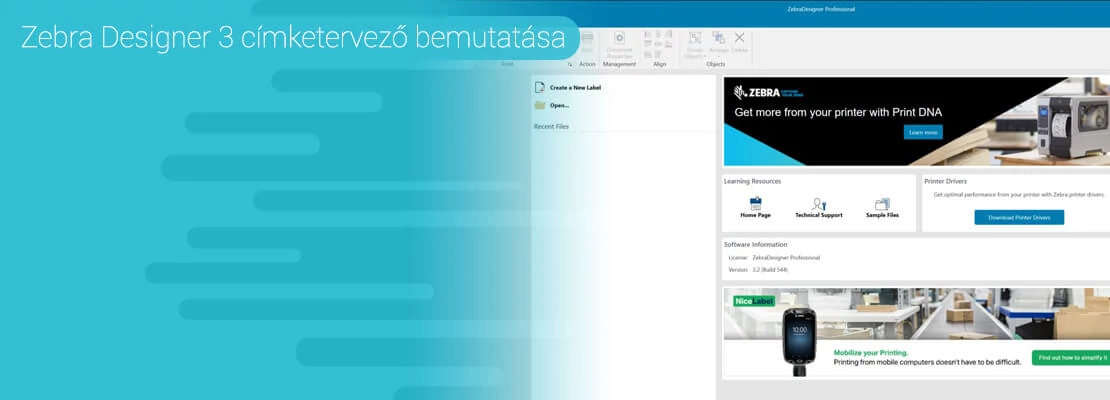 Zebra Designer 3 címketervező szoftver bemutatása