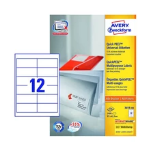 Avery Zweckform öntapadó íves etikett címke 3659-200
