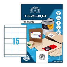 Tezeko öntapadó íves etikett címke TZ-A4-0024