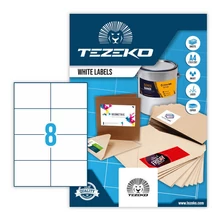 Tezeko öntapadó íves etikett címke TZ-A4-0027