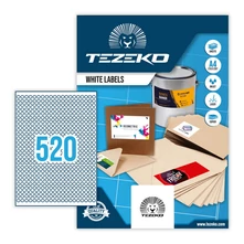 Tezeko öntapadó íves etikett címke TZ-A4-0045