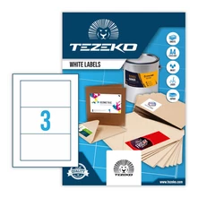 Tezeko öntapadó íves etikett címke TZ-A4-0048