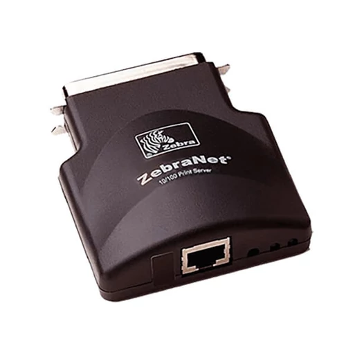 Zebra Intefész, 10/100 PrintServer (külső), 110Xi4, 140Xi4, 170Xi4, 220Xi4, 110PAX4, 170PAX4, Z4M, ZM400, ZM600, S4M, 2824 Plus, GC420, GT800, GX420, GX430, R110Xi4, RZ400, RZ600