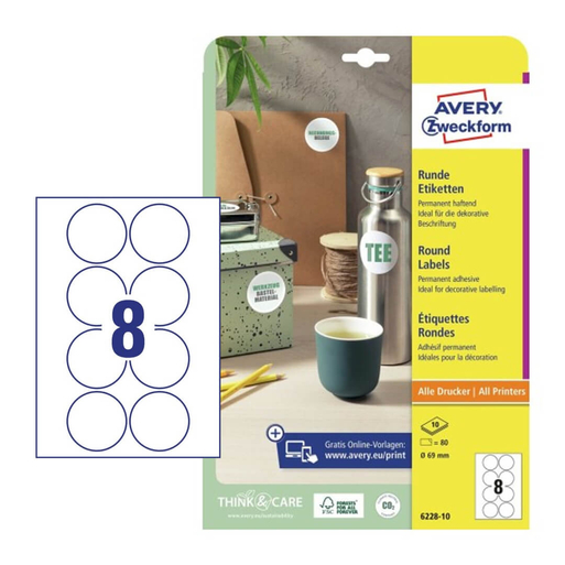 Avery Zweckform 6228REV-10 íves etikett címke