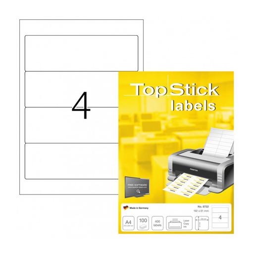 TopStick öntapadó íves etikett címke TopStick-8722