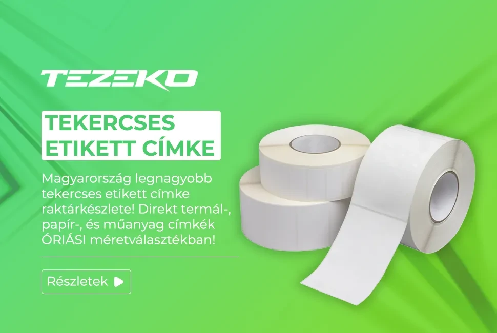 Tekercses etikett címke